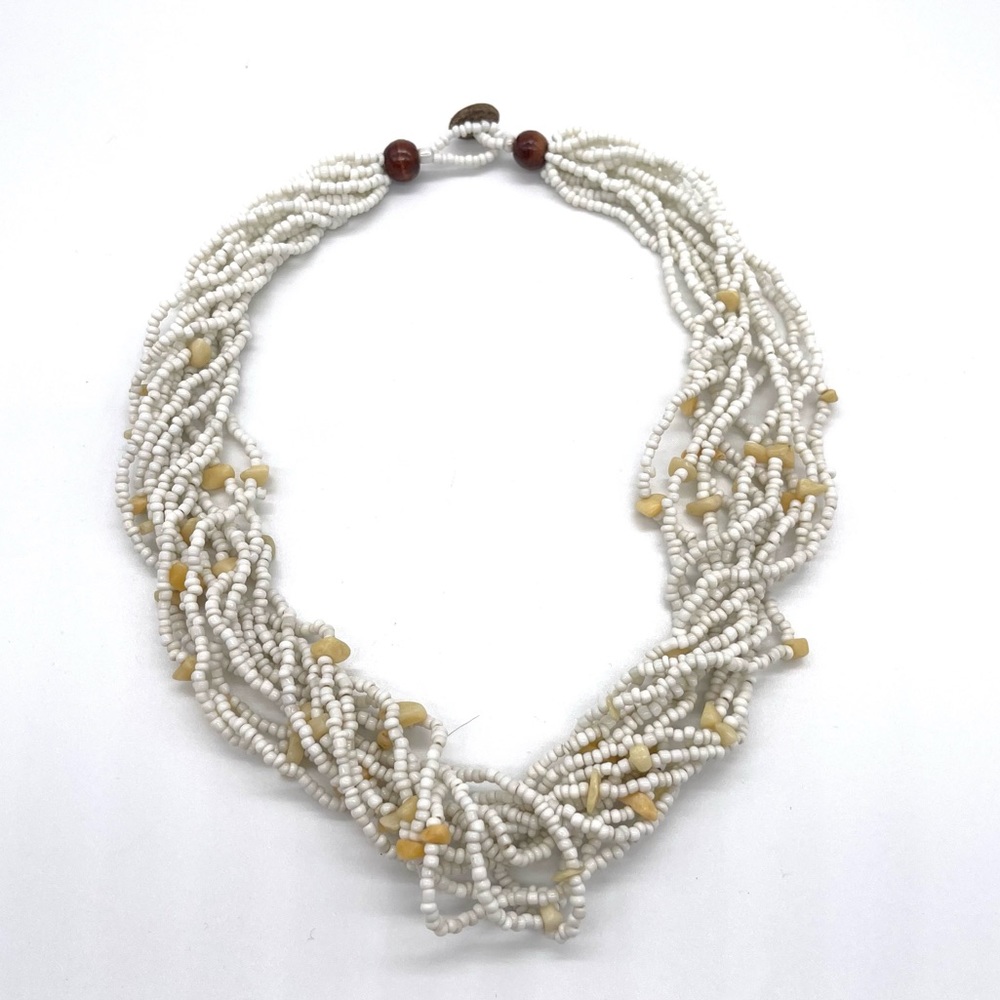 Puka Shells Multistand Necklace 24 inches Length
